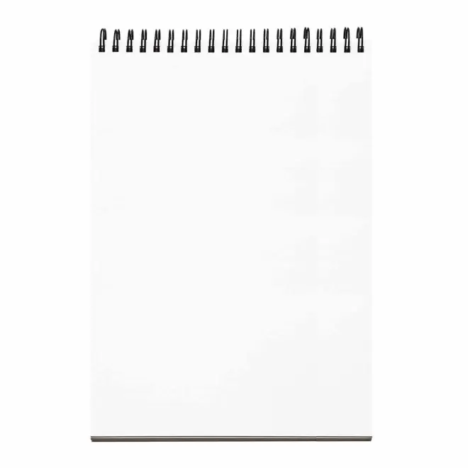 BLOC-NOTES SPIRALES A4 PERSONNALISABLE 'GORDON' 50 PAGES - blanc