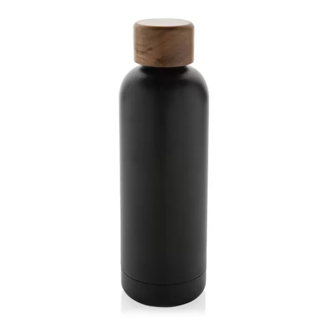 BOUTEILLE ISOTHERME 500ML RECYCLE PERSONNALISABLE 'BEVA' - noir
