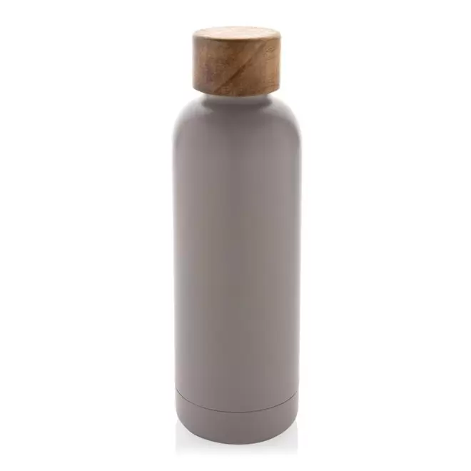 BOUTEILLE ISOTHERME 500ML RECYCLE PERSONNALISABLE 'BEVA' - gris