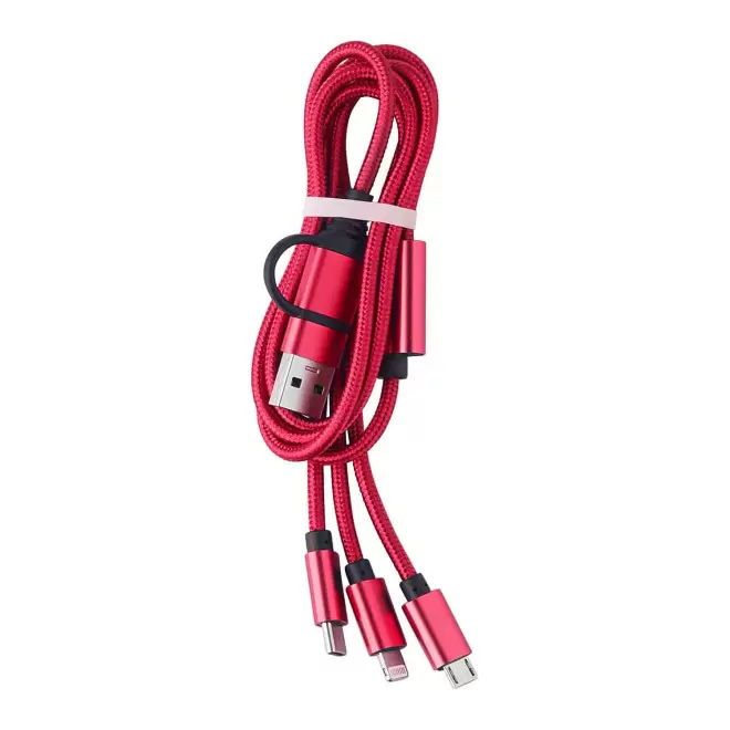 CABLE DE CHARGE PERSONNALISABLE 'FIBOU SMART' - rouge