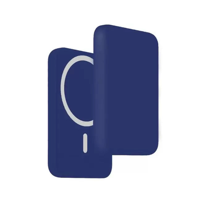POWERBANK MAGSAFE PERSONNALISABLE 5000 MAH 10W 'ARCONA' - bleu foncé