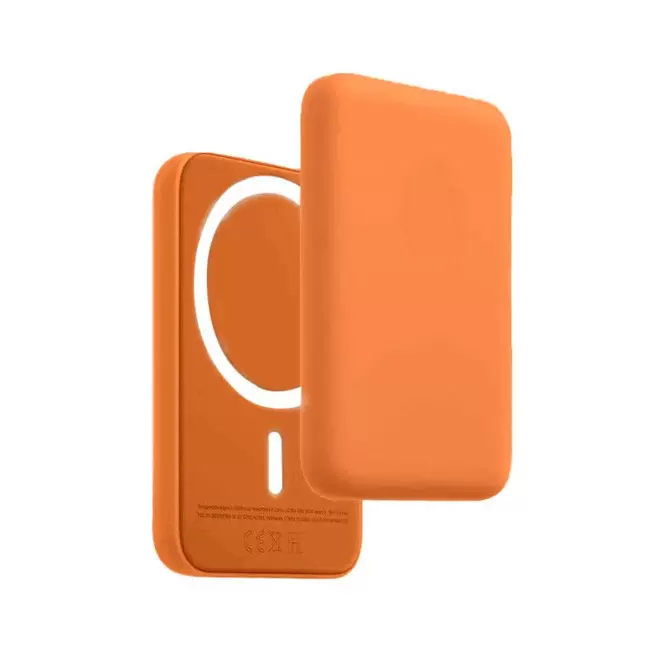 POWERBANK MAGSAFE PERSONNALISABLE 5000 MAH 10W 'ARCONA' - orange