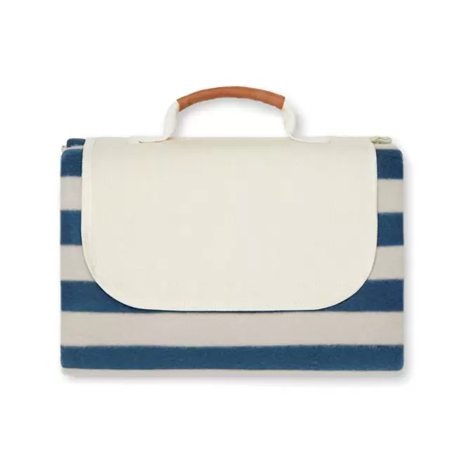 COUVERTURE DE PIQUE-NIQUE PERSONNALISEE 'LIONI' - bleu marine