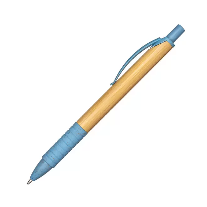 STYLO EN BAMBOU PERSONNALISBLE 'BAMGRIP' - bleu