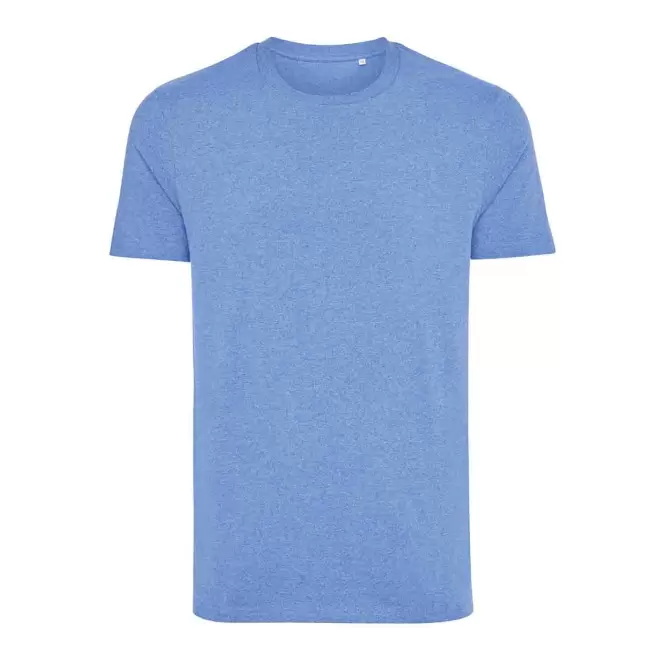 TEE-SHIRT PERSONNALISABLE MIXTE NON TEINT IQONIQ 'MANUEL' - bleu chiné