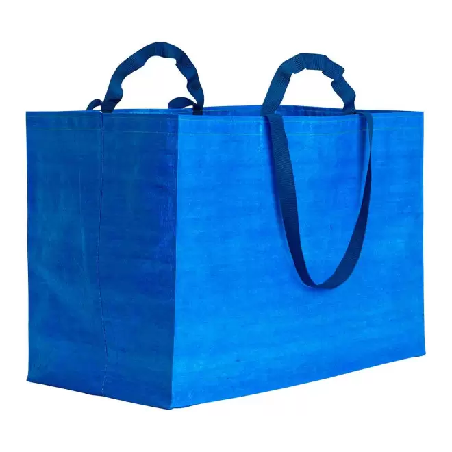 CABAS EN PP TISSE PERSONNALISABLE 'MAXI PESCARA' - bleu