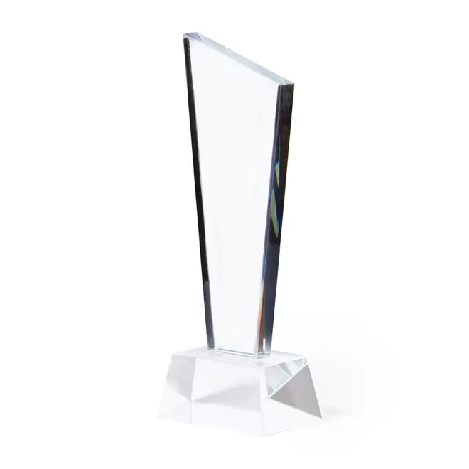 TROPHEE EN VERRE PERSONNALISABLE 'VICKY' - transparent
