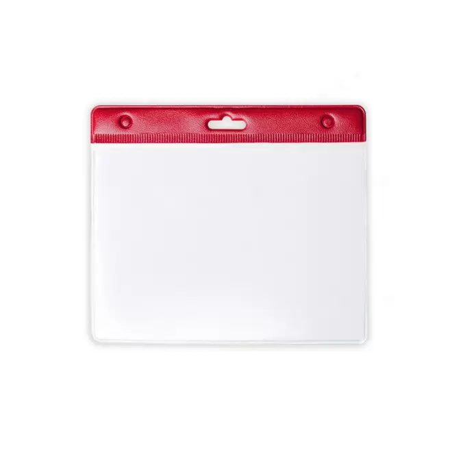 PORTE BADGE 'KARELI COLOR' - rouge