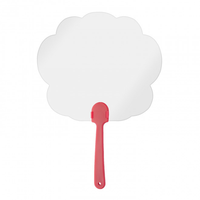 EVENTAIL PERSONNALISABLE PLASTIQUE 'DIGIBI CUSTOM' - rouge