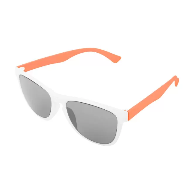 LUNETTES SOLEIL PERSONNALISABLES MIX & MATCH 'SUNWAY' - blanc/orange
