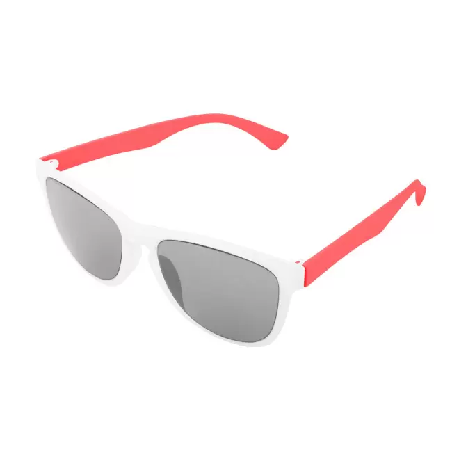 LUNETTES SOLEIL PERSONNALISABLES MIX & MATCH 'SUNWAY' - blanc/rouge