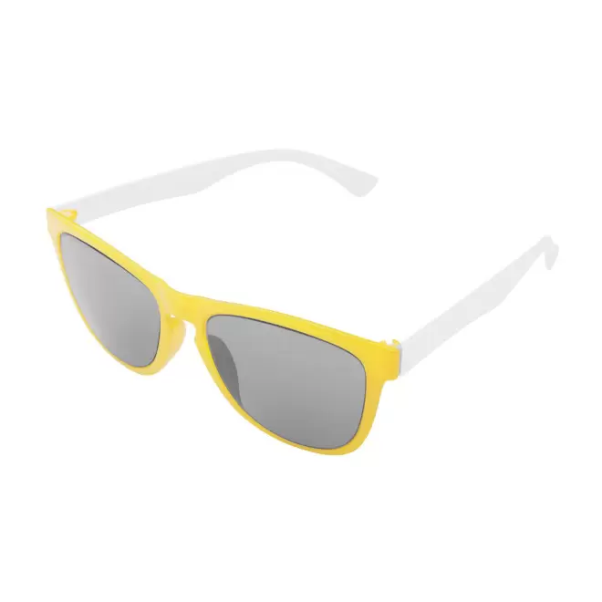 LUNETTES SOLEIL PERSONNALISABLES MIX & MATCH 'SUNWAY' - jaune/blanc