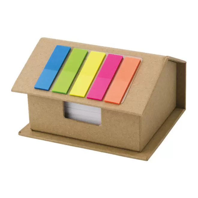 BLOC PAPIER ET MARQUE-PAGES PUBLICITAIRE 'HOUSEMEMO' - naturel