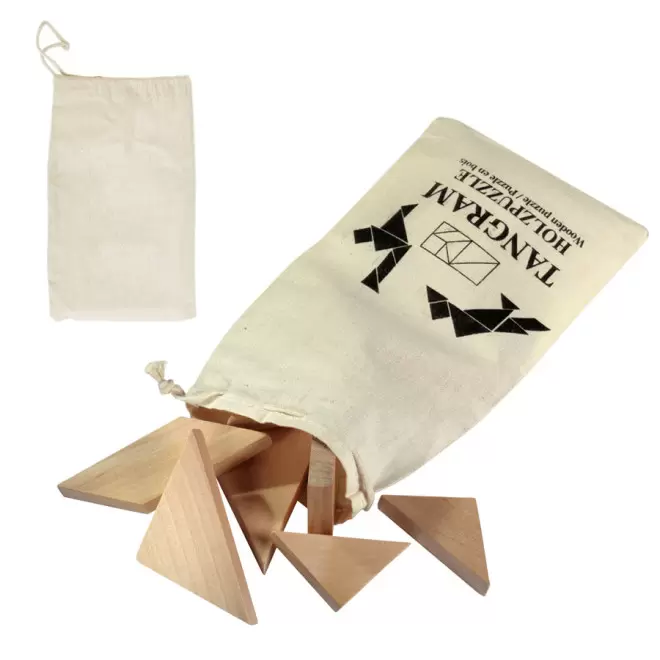 PUZZLE TANGRAM PUBLICITAIRE 'RÉFLEXION' - bois