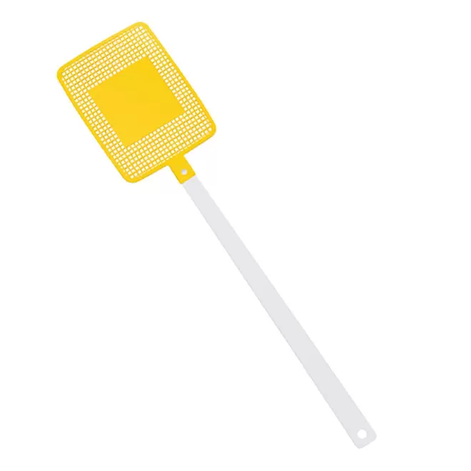 TAPETTE A MOUCHE PERSONNALISABLE MIX&MATCH 'FLYVE' - blanc/jaune