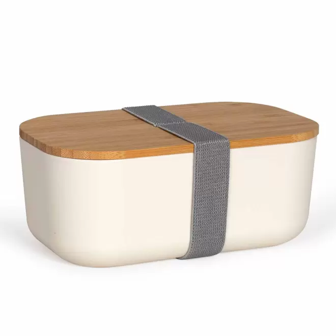 LUNCH BOX RECYCLE PERSONNALISABLE 'BUCATI RECYCLE' - beige