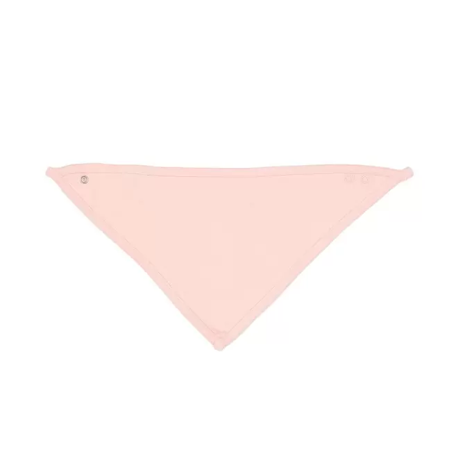 BAVOIR TRIANGLE PERSONNALISE 'BANDANA BIB' - blanc/rose