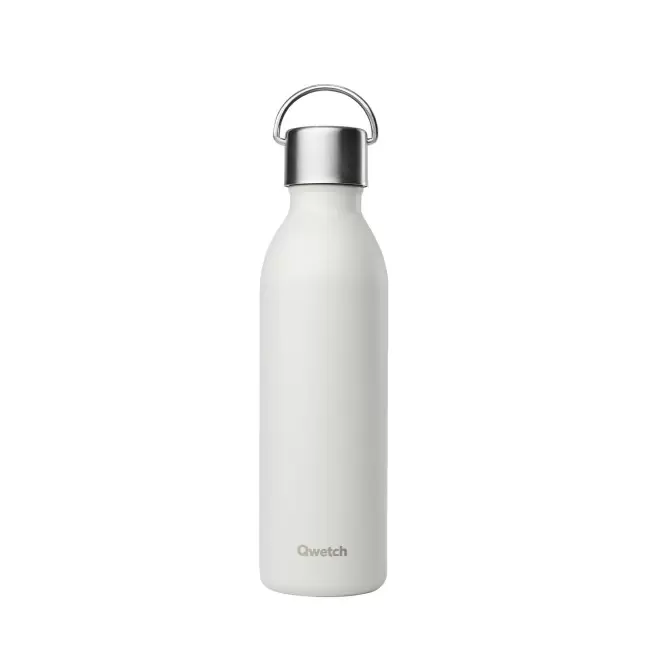 BOUTEILLE ISOTHERME PERSONNALISABLE QWETCH® 'ACTIVE' 600ML - gris
