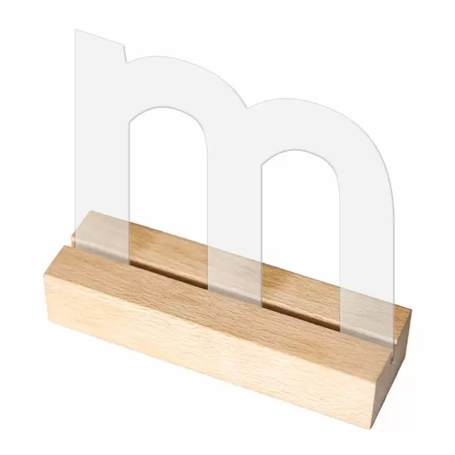 TROPHEE LUMINEUX PERSONNALISABLE 'UKITA CUSTOM WOOD LIGHT' - transparent