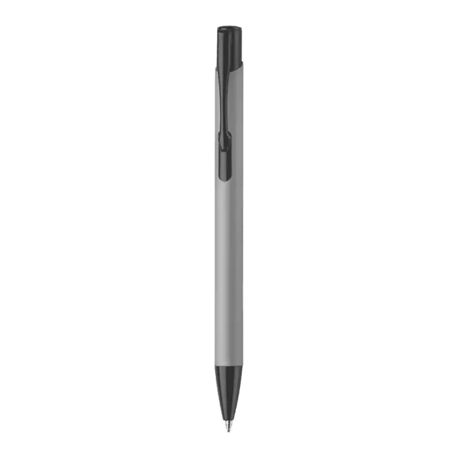STYLO PUBLICITAIRE EN ALUMINIUM 'SOFTLY BLACK' - gris