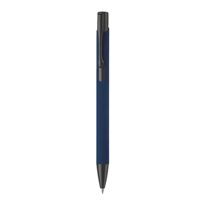 STYLO PUBLICITAIRE EN ALUMINIUM 'SOFTLY BLACK' - bleu foncé