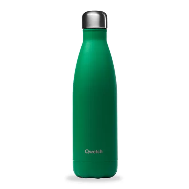 BOUTEILLE ISOTHERME PERSONNALISABLE INOX '500 ML QWETCH®' - vert clair