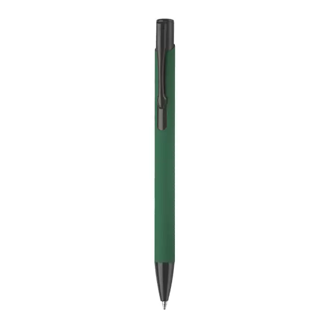 STYLO PUBLICITAIRE EN ALUMINIUM 'SOFTLY BLACK' - vert foncé