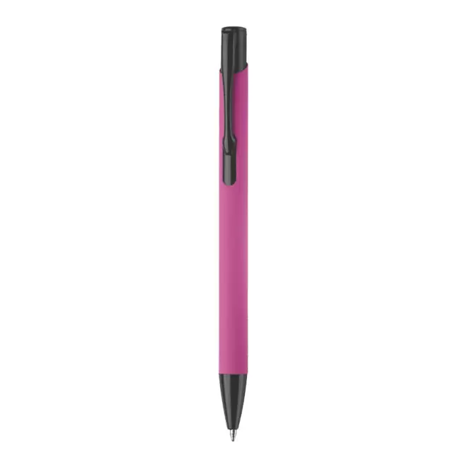 STYLO PUBLICITAIRE EN ALUMINIUM 'SOFTLY BLACK' - rose