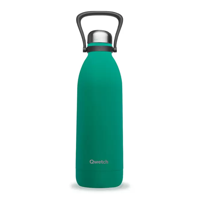 BOUTEILLE ISOTHERME PERSONNALISABLE INOX '1,5L QWETCH®' - vert