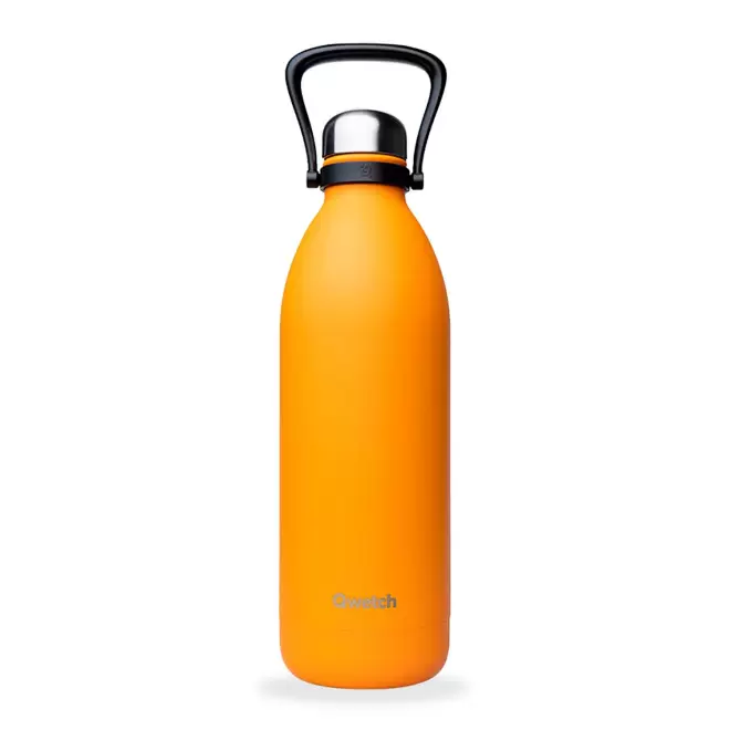 BOUTEILLE ISOTHERME PERSONNALISABLE INOX '1,5L QWETCH®' - orange