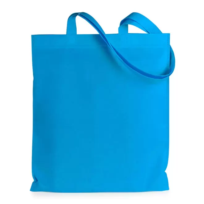 SAC SHOPPING PERSONNALISABLE ANSES LONGUES 'BONITO 70 GR' - bleu clair