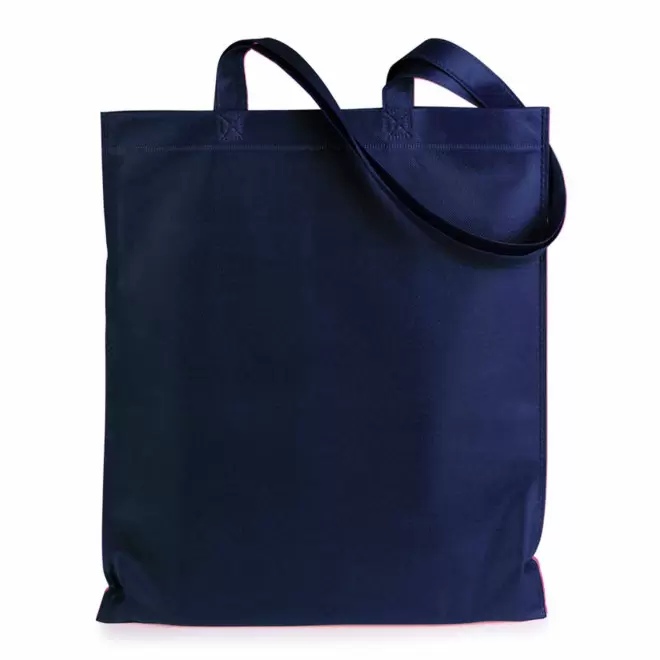 SAC SHOPPING PERSONNALISABLE ANSES LONGUES 'BONITO 70 GR' - bleu marine