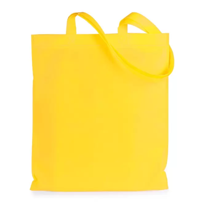 SAC SHOPPING PERSONNALISABLE ANSES LONGUES 'BONITO 70 GR' - jaune