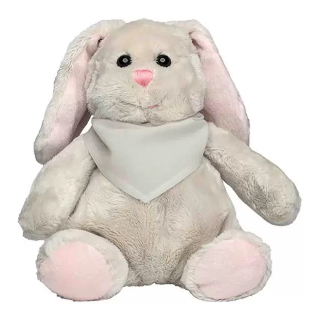 PELUCHE LAPIN PERSONNALISABLE 'KANOU BANDANA' - naturel