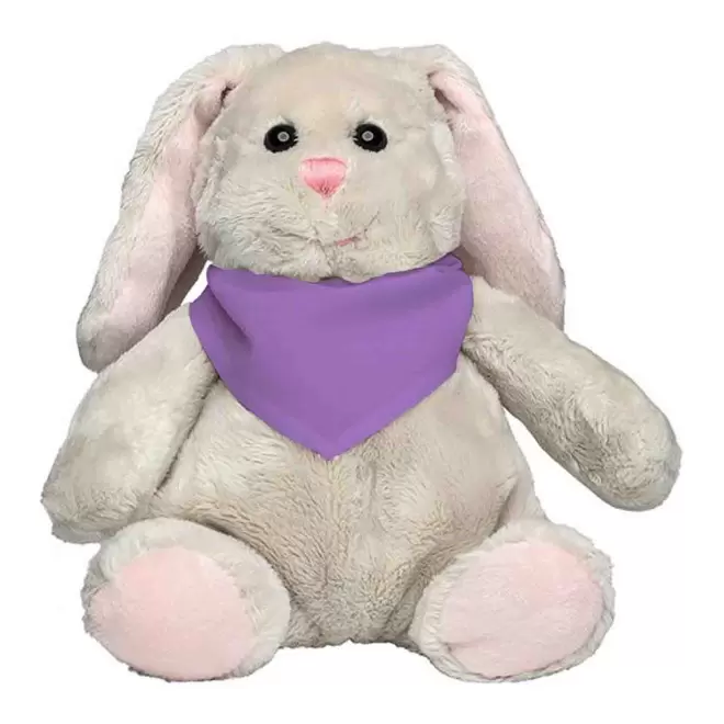 PELUCHE LAPIN PERSONNALISABLE 'KANOU BANDANA' - violet