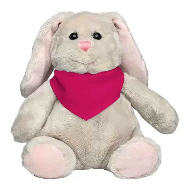PELUCHE LAPIN PERSONNALISABLE 'KANOU BANDANA' - rose