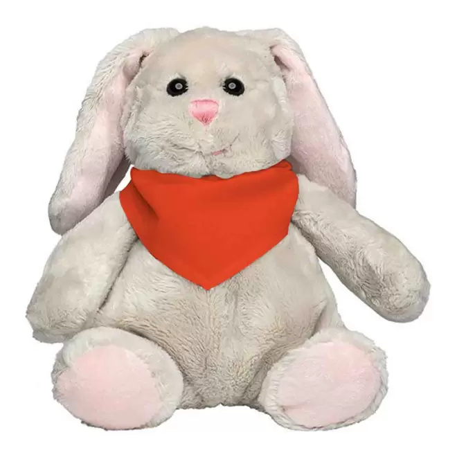 PELUCHE LAPIN PERSONNALISABLE 'KANOU BANDANA' - orange