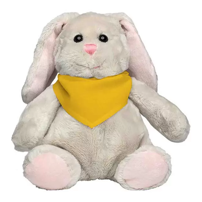 PELUCHE LAPIN PERSONNALISABLE 'KANOU BANDANA' - jaune
