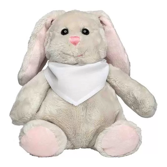 PELUCHE LAPIN PERSONNALISABLE 'KANOU BANDANA' - blanc