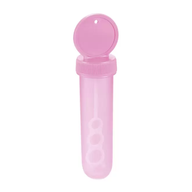 TUBE À BULLES DE SAVON PERSONNALISÉ 'BURBULA' - rose