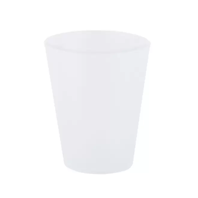 GOBELET REUTILISABLE PERSONNALISABLE 15 CL 'CUP' - transparent givré