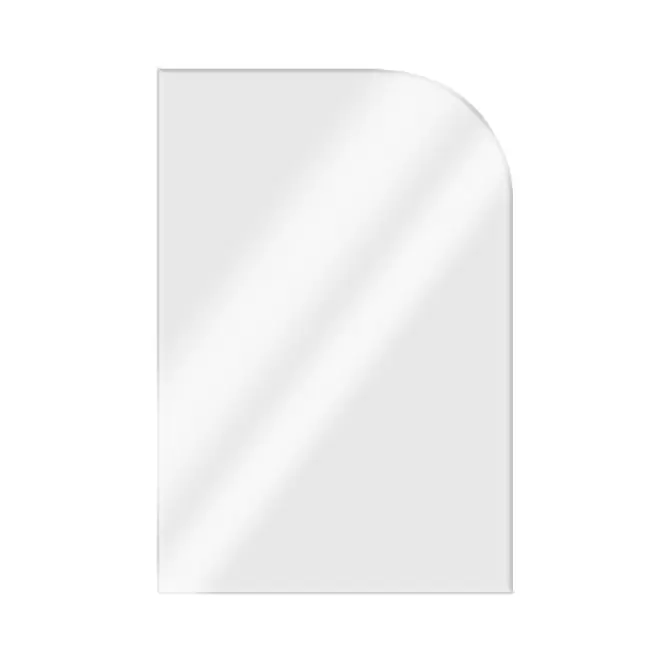 TROPHEE PERSONNALISABLE EN ACRYLIQUE LUMINEUX 'UKITA WOOD LIGHT' - rectangle arrondi