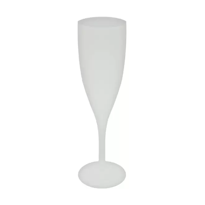 FLÛTE À CHAMPAGNE RÉUTILISABLE PERSONNALISÉE MIE 'CUPCHAMPAGNE EUROPE' 14CL - blanc