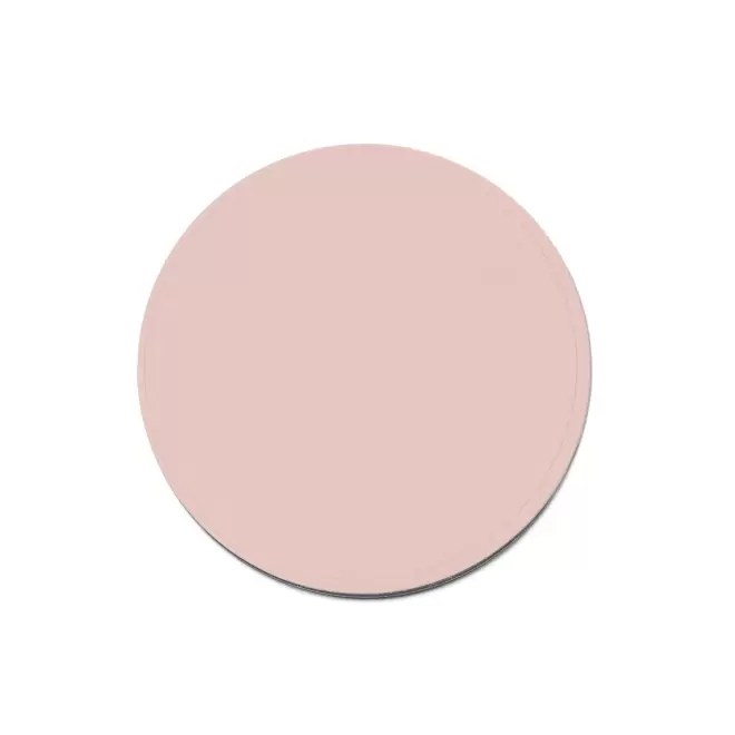 DESSOUS DE VERRE MIF EN CUIR RECYCLE 'COLETTE' - rose