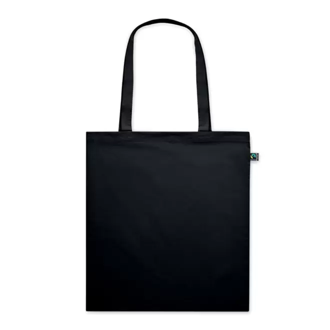 SAC COTON COULEUR PERSONNALISABLE 'ANTONIO FAIRTRADE' - noir