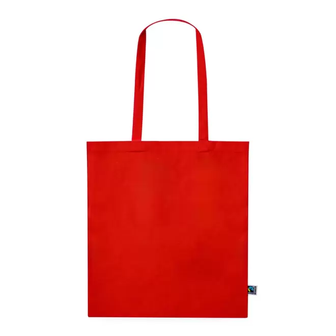 SAC COTON COULEUR PERSONNALISABLE 'ANTONIO FAIRTRADE' - rouge clair