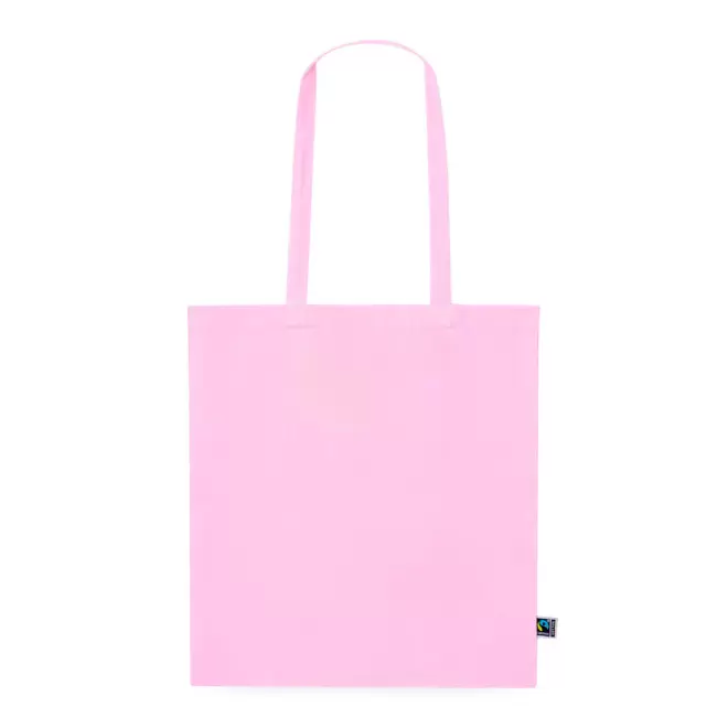 SAC COTON COULEUR PERSONNALISABLE 'ANTONIO FAIRTRADE' - rose clair