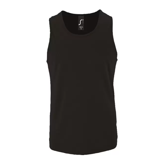 DÉBARDEUR PERSONNALISÉ HOMME 'SPORTY' - noir