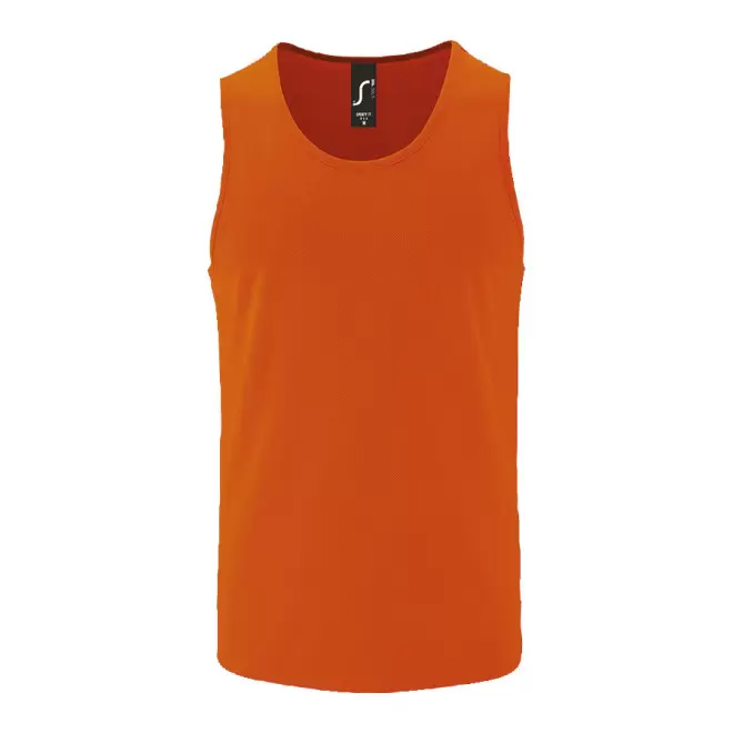 DÉBARDEUR PERSONNALISÉ HOMME 'SPORTY' - orange fluo