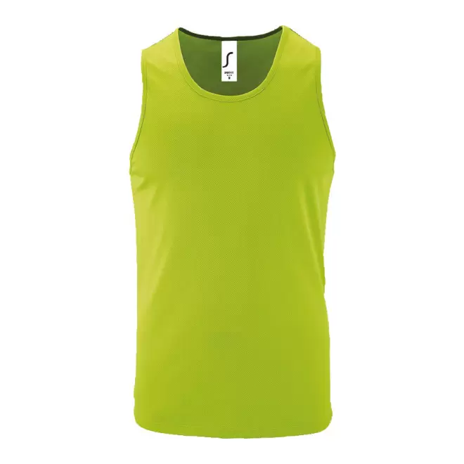 DÉBARDEUR PERSONNALISÉ HOMME 'SPORTY' - vert fluo